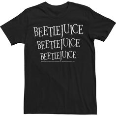 Мужская футболка с надписью Beetlejuice Licensed Character