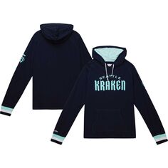 Мужская футболка с капюшоном и длинными рукавами Mitchell &amp; Ness Deep Sea Seattle Kraken Legendary Slub