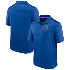 Мужская брендовая синяя футболка-поло St. Louis Blues Fanatics
