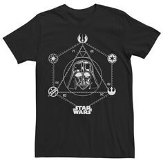 Мужская футболка Darth Vader с геометрическим рисунком фаз Луны Star Wars
