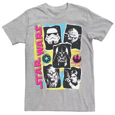 Мужская футболка с рисунком Colorpop Collage Star Wars