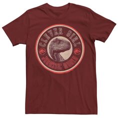 Мужская футболка с круглым логотипом в стиле ретро Clever Girl Jurassic World