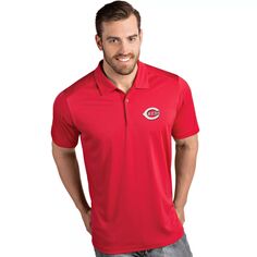 Мужская футболка-поло Tribute MLB Cincinnati Reds Antigua