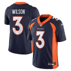 Мужская темно-синяя майка Russell Wilson Denver Broncos Vapor Untouchable Limited Nike