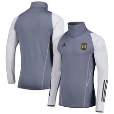 Мужской серый топ LAFC теплый реглан COLD.RDY adidas