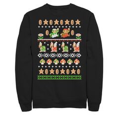 Мужской свитшот Nintendo Super Mario Ugly Christmas Sweater Mashup Licensed Character