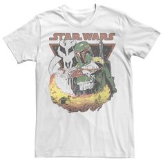 Мужская футболка с рисунком Boba Burns Star Wars