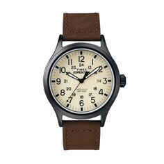 Мужские кожаные часы Expedition Scout — T49963KZ Timex