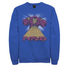 Мужской флисовый пуловер с рисунком Avengers Iron Man Kanji Fly Marvel