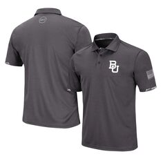 Мужская темно-серая рубашка-поло Baylor Bears OHT Military Appreciation Rival с цифровым камуфляжем Colosseum