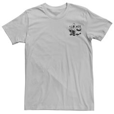 Мужская винтажная футболка с карманом «Золушка» и мышкой Disney