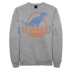 Мужской флисовый пуловер с логотипом Disney Pixar Cars Iconic DINOCO Gas Station Licensed Character