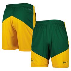 Мужские зеленые/золотые шорты Baylor Bears Performance Player Nike