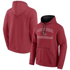 Мужской пуловер с капюшоном с фирменным логотипом Cardinal Arizona Cardinals Tiebreaker Fanatics
