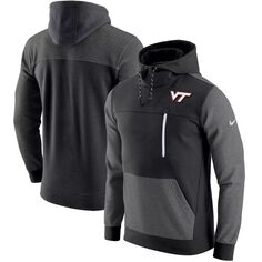 Мужской черный пуловер с капюшоном Virginia Tech Hokies AV-15 2.0 Nike