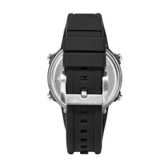 Мужские цифровые часы с силиконовым ремешком оливкового цвета Columbia, черный