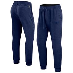 Мужские фирменные спортивные штаны для джоггеров темно-синего цвета Nashville Predators Authentic Pro Road Jogger Fanatics