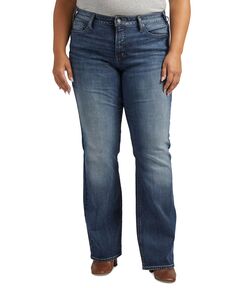 Модные джинсы большого размера suki bootcut со средней посадкой Silver Jeans Co.