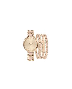Женские аналоговые часы из розового золота с браслетом из металлического сплава, подарочный набор 38 мм Kendall + Kylie