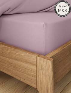 Комфортная и прохладная простыня с глубоким прилеганием из лиоцеля Marks &amp; Spencer, светло-лиловый