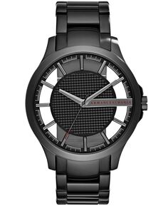 Мужские часы-браслет из нержавеющей стали черного цвета, 46 мм Armani Exchange