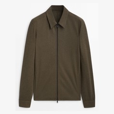 Куртка Massimo Dutti With Central Zip, серо-коричневый