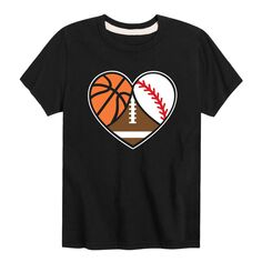 Спортивная футболка с рисунком сердца для мальчиков 8–20 лет Licensed Character
