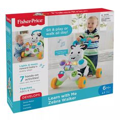 Fisher-Price Учись со мной Ходунки Zebra Walker Fisher-Price