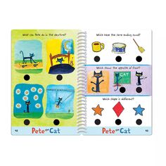 Educational Insights Hot Dots Jr. Кот Пит для дошкольного возраста, тетрадь и набор говорящих ручек, уровень 2 Educational Insights