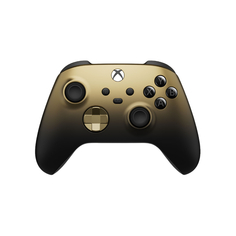 Беспроводной геймпад Microsoft Xbox Gold Shadow Special Edition, черный/золотой