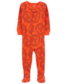 Детские цельнокроеные пижамы для Хэллоуина из 100% хлопка с плотным прилеганием Carter&apos;s Carters