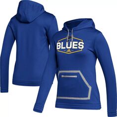 Женская толстовка с капюшоном adidas Blue St. Louis Blues Team Issue adidas