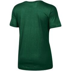 Зеленая футболка с v-образным вырезом и v-образным вырезом среди женщин, чемпионка штата Мичиган, Университетский колледж Спартанса Champion
