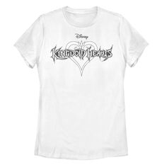 Черно-белая футболка с логотипом Kingdom Hearts для юниоров Licensed Character