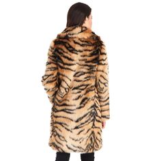 Женское пальто Fleet Street из искусственного меха с тигровым принтом Fleet Street