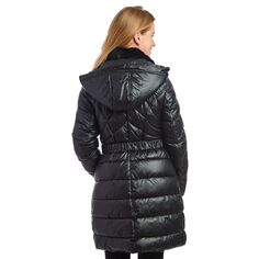Женское длинное пальто из искусственного пуха со съемным капюшоном Fleet Street Fleet Street, черный