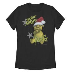 Детская футболка с надписью «Shrek Smelly Night» и портретом Licensed Character, черный