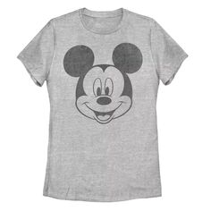 Черно-белая футболка с изображением Микки Мауса для юниоров Disney Licensed Character