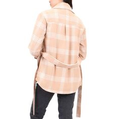 Женская куртка из искусственной шерсти с поясом для кофейни Coffee Shop