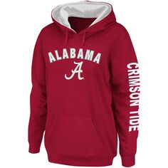 Женский пуловер с капюшоном Colosseum Crimson Alabama Crimson Tide Loud and Proud Colosseum