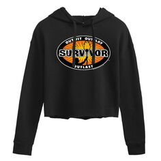 Укороченная худи с логотипом Juniors&apos; Survivor Licensed Character, черный