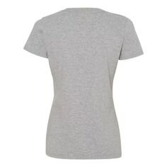 Хлопковая женская футболка HD с v-образным вырезом Floso, черный