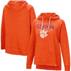 Женский пуловер с капюшоном Colosseum Orange Clemson Tigers Nollie Raglan Slub Colosseum