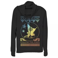 Пуловер для юниоров Disney Moana Epic Journeys с хомутом и воротником-стойкой Licensed Character, черный