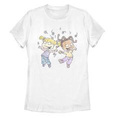 Футболка с акварельным цветочным принтом Junior&apos;s Rugrats Angelica &amp; Susie Licensed Character