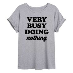 Детская футболка оверсайз с рисунком «Занят и ничего не делаю» Licensed Character