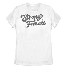 Детская футболка с рваной надписью в стиле ретро &quot;Strong Female&quot; Licensed Character
