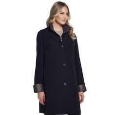 Женская непромокаемая куртка с капюшоном и контрастной отделкой Gallery Gallery, черный