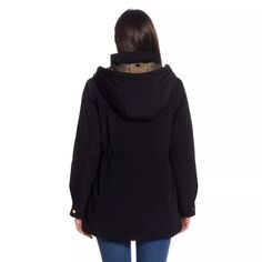 Женская стадионная куртка тяжелого веса с капюшоном Gallery Gallery, черный