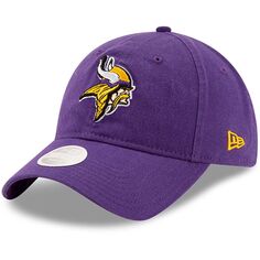 Женская классическая регулируемая шляпа New Era Purple Minnesota Vikings Core 9TWENTY New Era